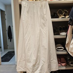 The Row White Maxi Skirt